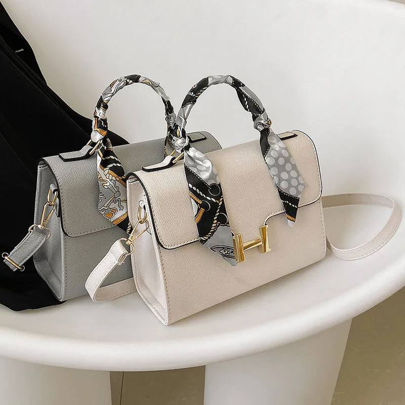 Kelly Bag 2024 Women's Shoulder Bag Crossbody Lock Top Handle Purse - 1