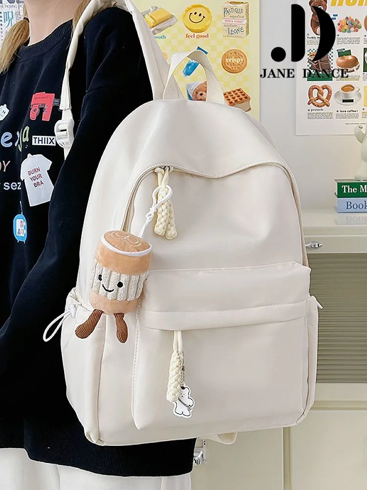 Stylish Nylon Backpack for Women, Minimalist College Rucksack - 2