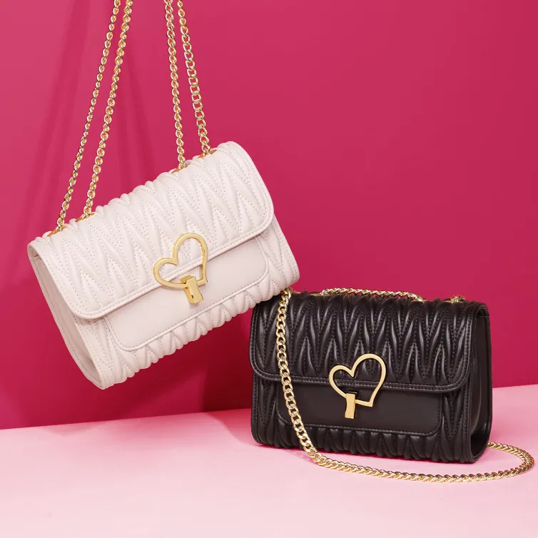 Genuine Leather Crossbody Bag 2025 Women Chain Shoulder Bag Fashionable - 4