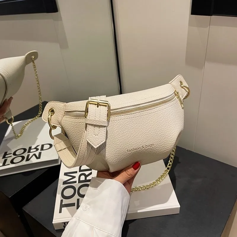 Small Round Crossbody Bag 2025, PU Sling Bag for Women, Fashionable Waist Pack - 3