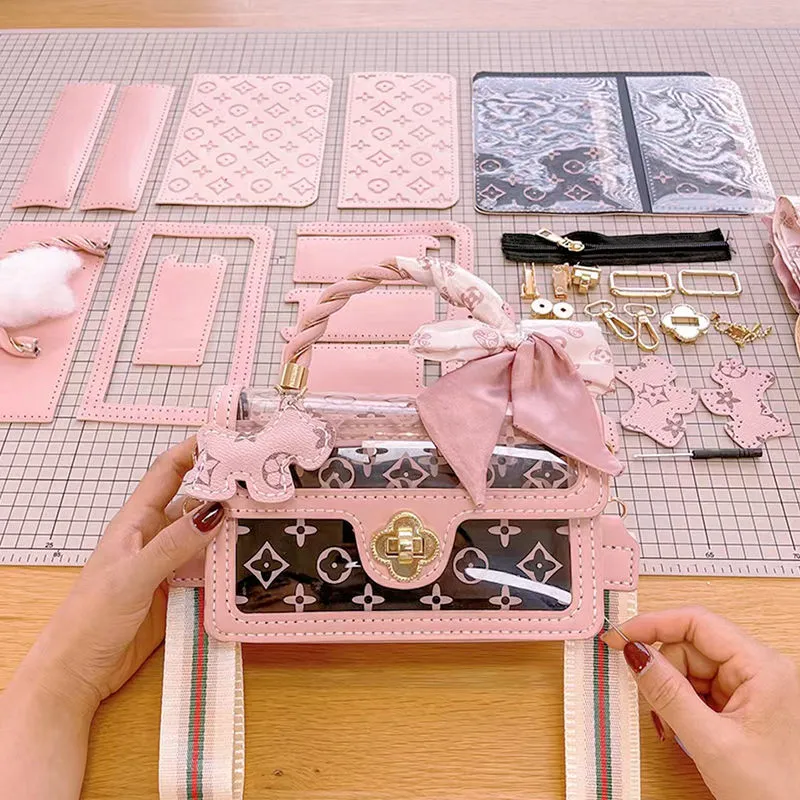 DIY Woven Jelly Crossbody Bag Kit - Summer Craft Project with Tutorial - 2