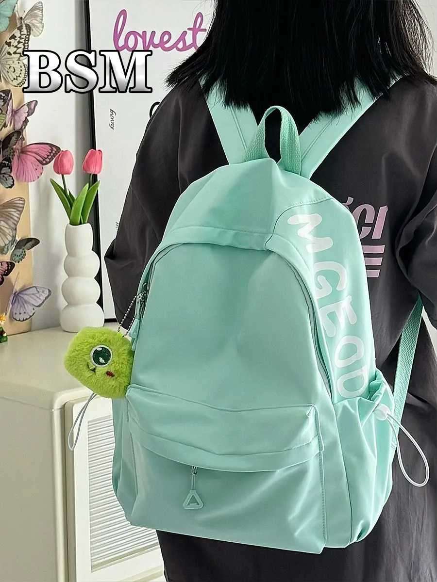 Women's Backpack Minimalist Style Large Capacity Rucksack with Color Block - 3