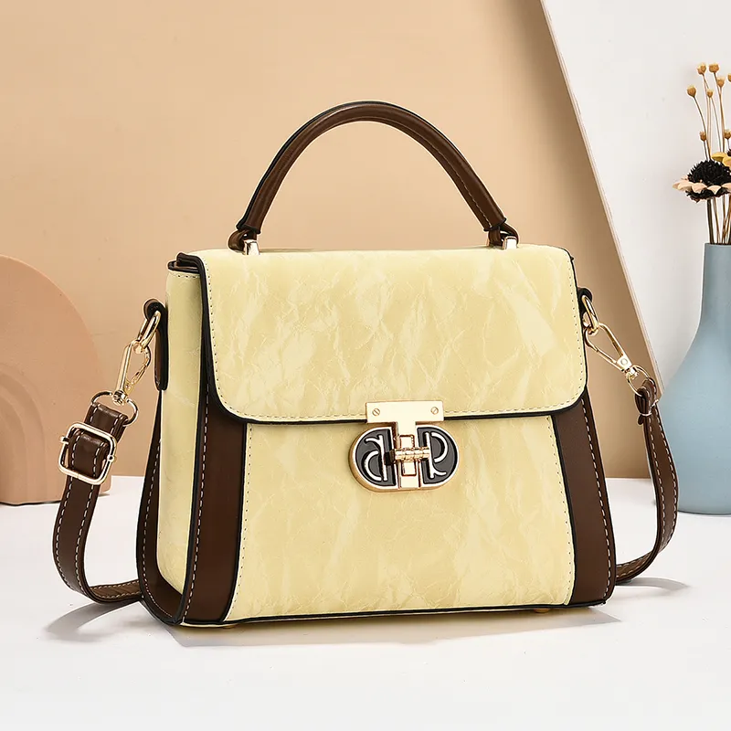 Stylish Women's Crossbody Bag Large Capacity PU Mini Square Bag - 5