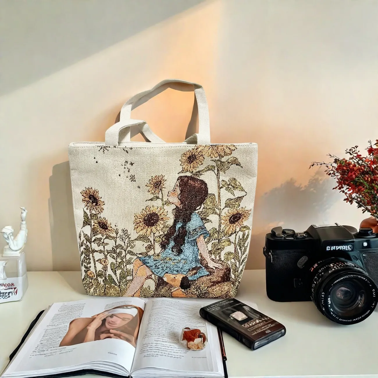 Ethnic Style Crossbody Bag with Double-Sided Embroidery, Small Handbag for Women - 3