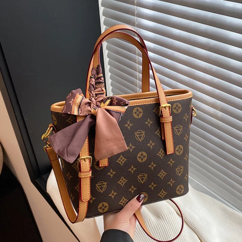 Vintage Bucket Bag 2025 Large Capacity Tote Crossbody Bag for Women - 2