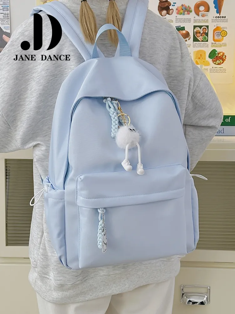Mini Backpack for Women, Stylish Nylon Rucksack, Ins Korean College Bag - 3