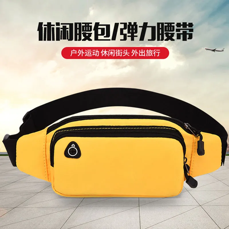 Elastic Waist Bag with Phone Pocket, 2-Layer Running Fanny Pack - 2