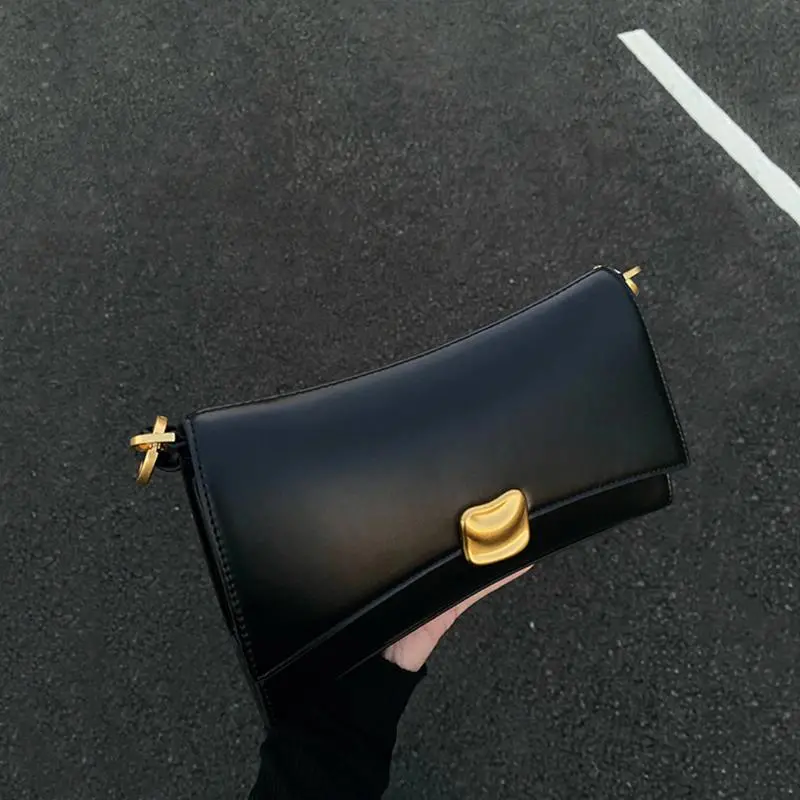 Black Underarm Bag 2023-2024 New Retro Shoulder Handbag Crossbody - 4