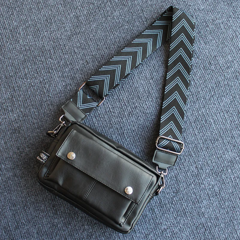 Trendy Unisex Mini Crossbody Bag, Retro Style with Zipper Closure - 2