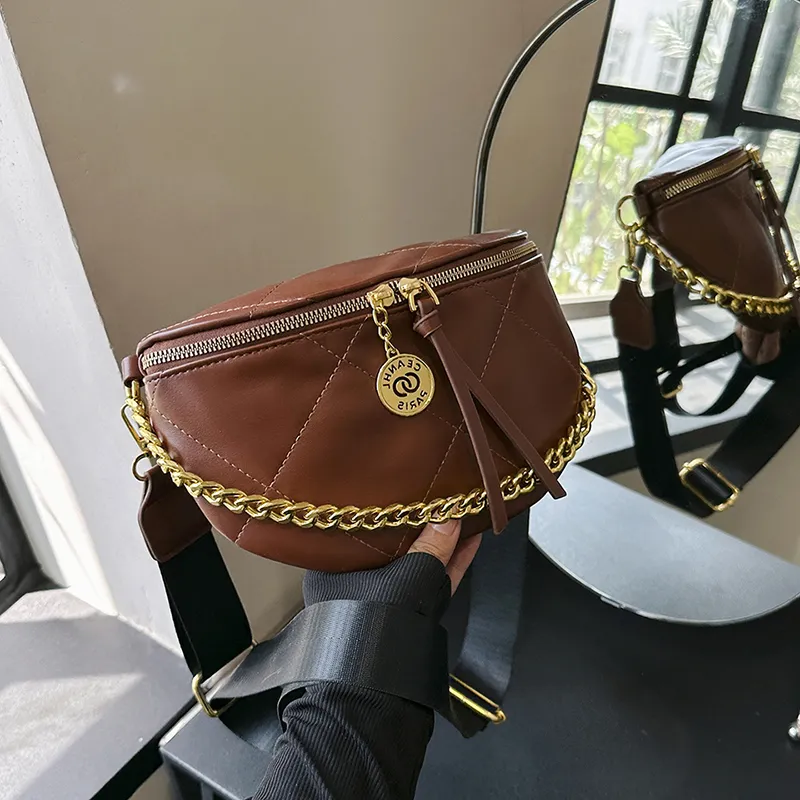 Chic Quilted Crossbody Bag 2024, Fashionable Waist Pack for Women - 2