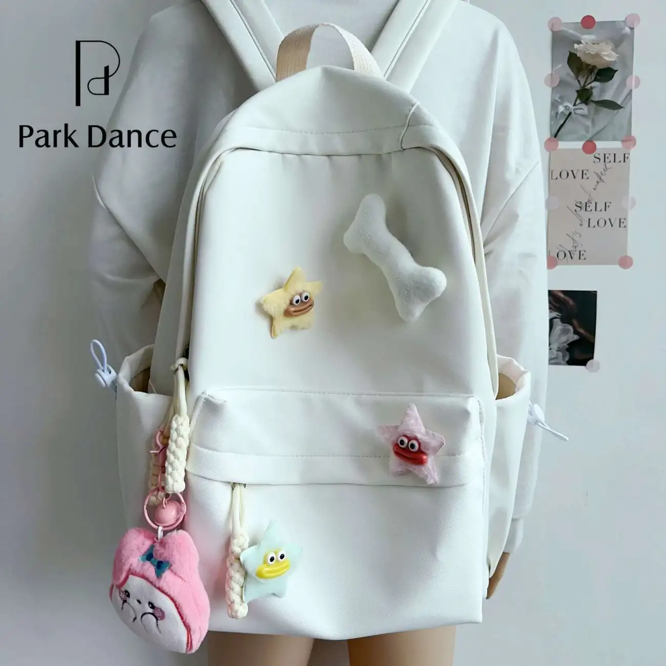 Women's Backpack Large Capacity Cute Rucksack for High School Students - 2