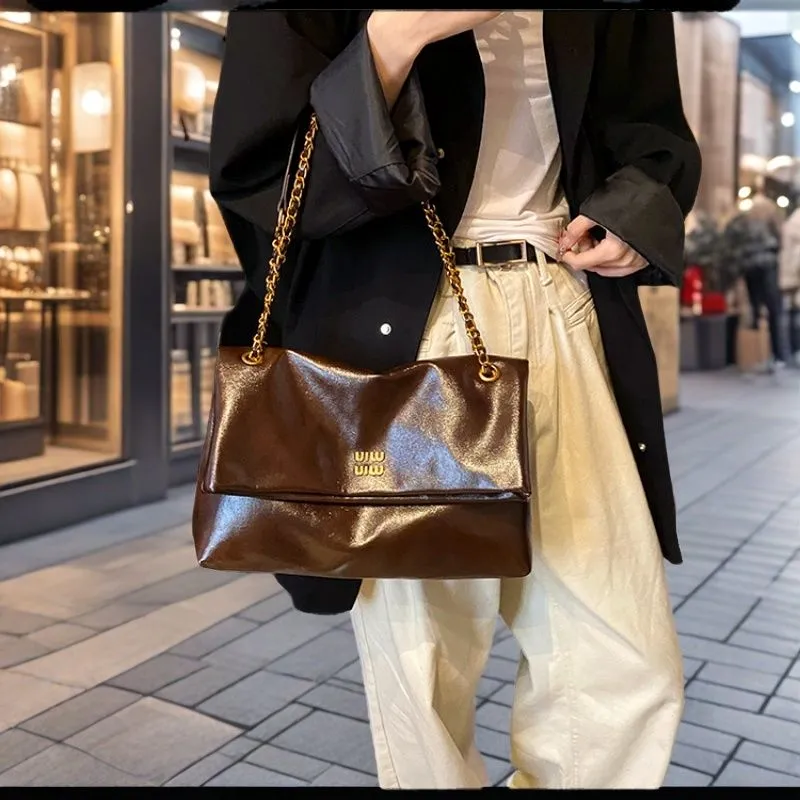 2025 Trendy PU Tote Bag with Flap Closure, Shoulder Crossbody Bag for Women - 5