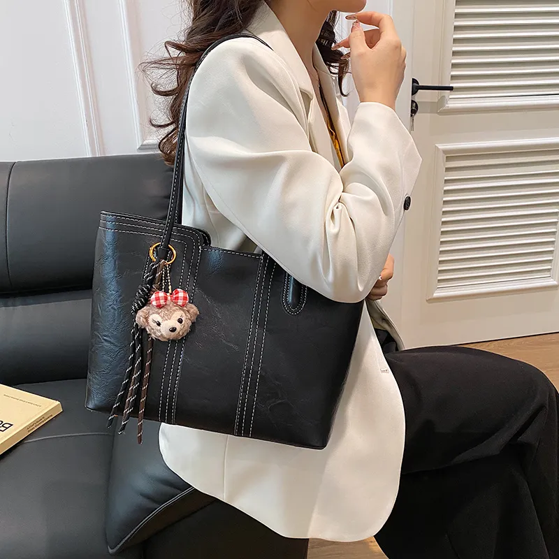 Stylish 2025 Tote Bag Large Capacity Casual Shoulder Crossbody Bag - 2
