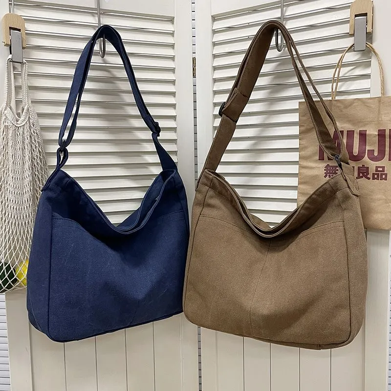 2025 Canvas Tote Bag Large Capacity Crossbody Bag for Women & Men - 1