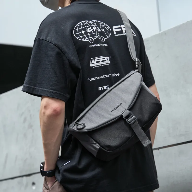 Men's Crossbody Bag Large Capacity Casual Shoulder Bag Cycling Backpack - 1