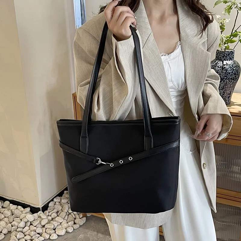 Tote Backpack 2025 New Large Capacity PU Fashion Shoulder Bag - 1