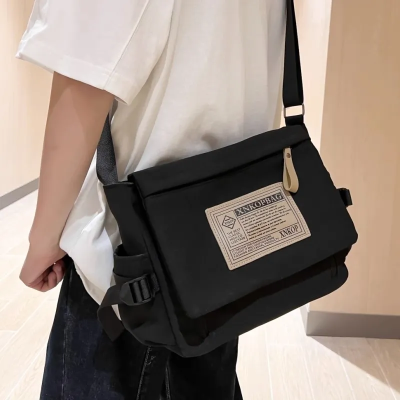Men's Messenger Bag - Vintage Japanese Style Crossbody Sling Backpack - 1