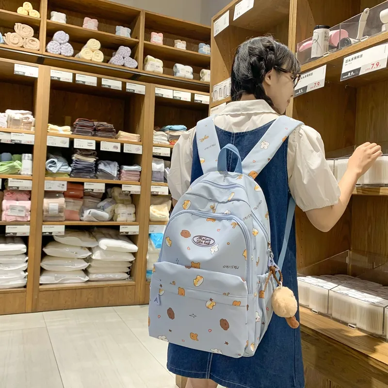 Cute School Backpack for Girls Large Capacity Student Bag - 3