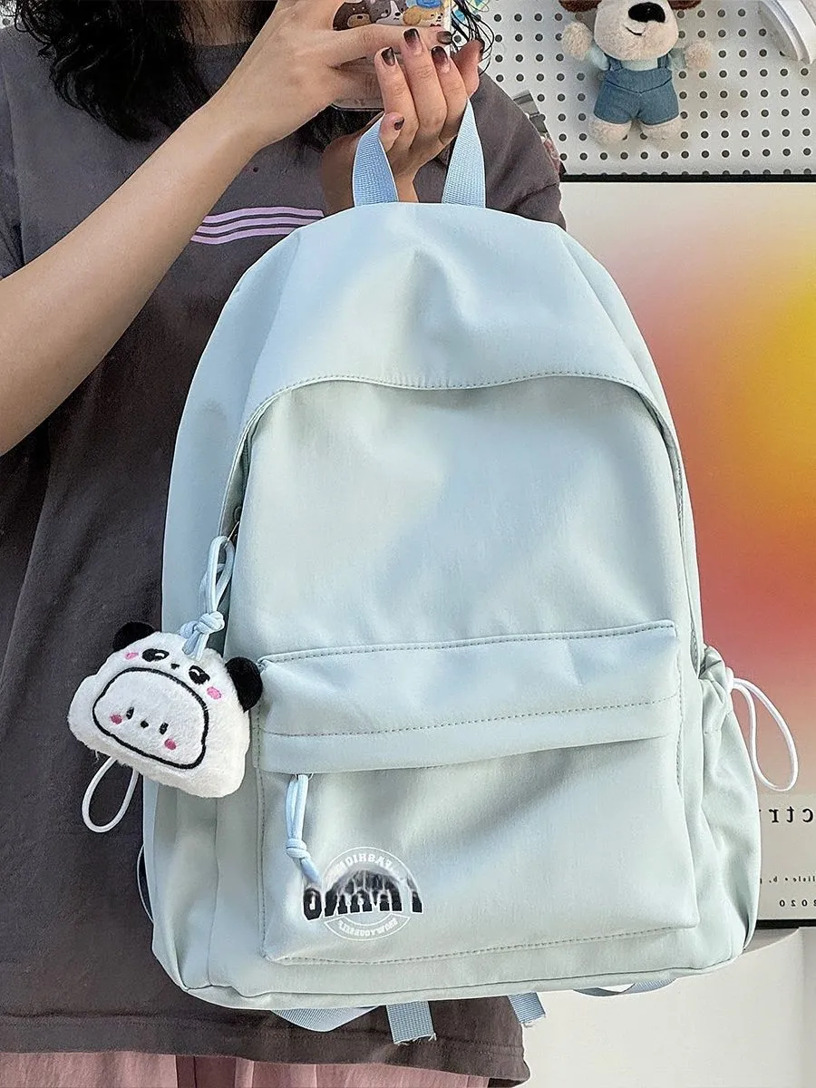 Waterproof Backpack for Women, Lightweight Nylon School Bag with Zipper Closure - 2