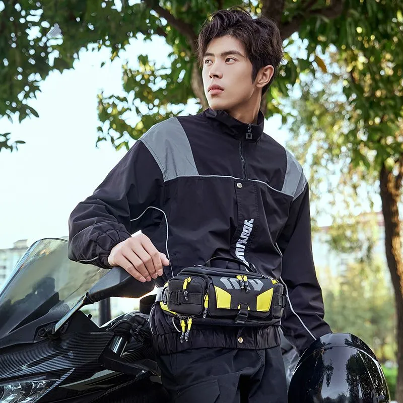 PARK DANCE Chest Bag Bicolor Cycling Men's Bag Outdoor Sports Sling Pack - 4