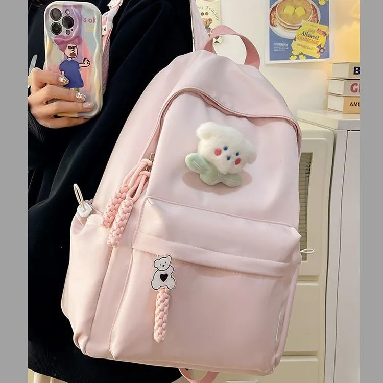 Minimalist Backpack for Women, Lightweight Nylon Daypack, College School Bag - 2