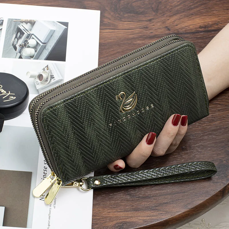 Long Wallet for Women 2023 Large Capacity Zipper Phone Purse - 1