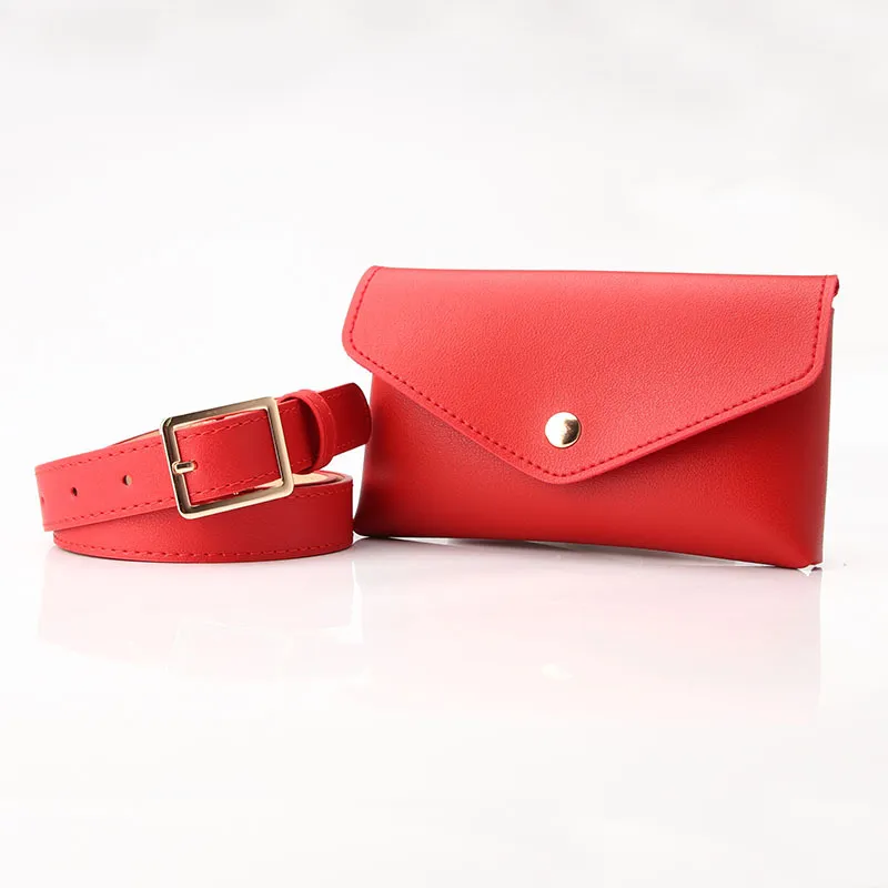 Mini Waist Bag Belt for Women - Fashion Phone Key Pouch with Buckle - 3
