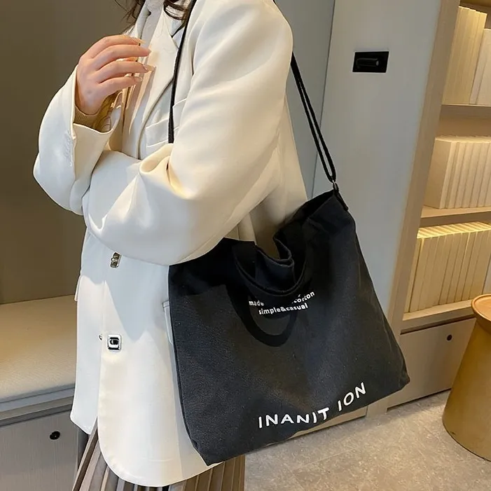 Japanese Canvas Tote Bag - Heavy Duty Crossbody Bag for Men & Women - 4