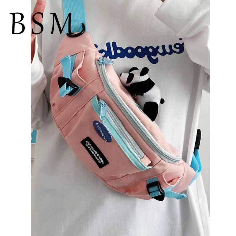 Stylish Crossbody Sling Bag for Men - Nylon Chest Pack with Color Block - 4
