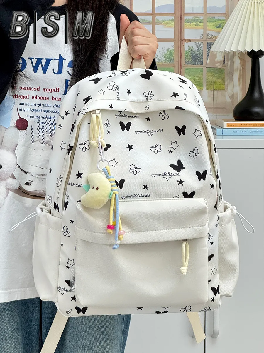 Cute Ombre Backpack for Girls, Large Capacity School Bag, Pastel Aesthetic - 2