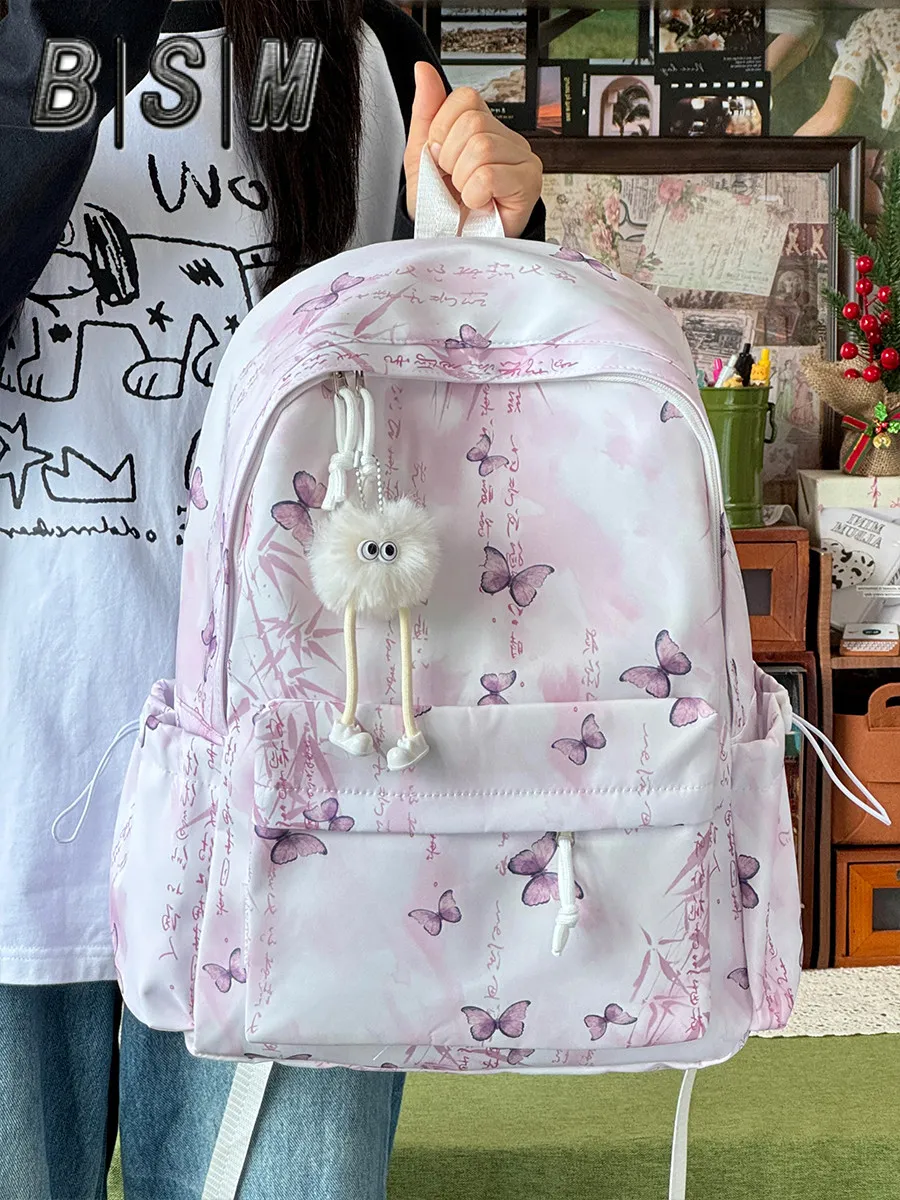 Mini Backpack for Women, Small Print Rucksack, Lightweight Daypack - 4