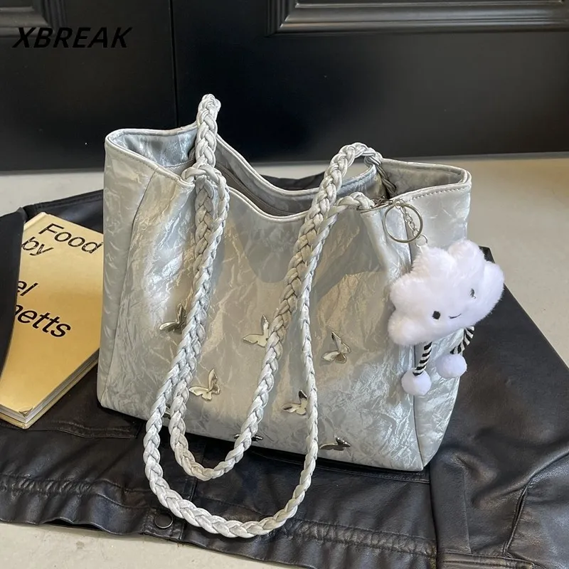 Women's Large Tote Bag 2025 Fashion Shoulder Bag for School & Commute - 4