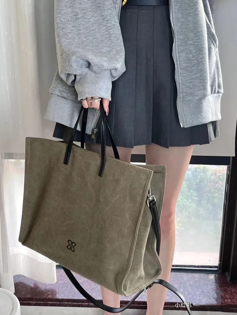 Canvas Tote Bag for Women 2023 Large Capacity Laptop Shoulder Bag Commute - 5