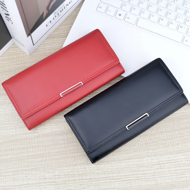 2025 Women's Long Wallet Soft Leather Multi Card Holder Fashion Zippy - 1