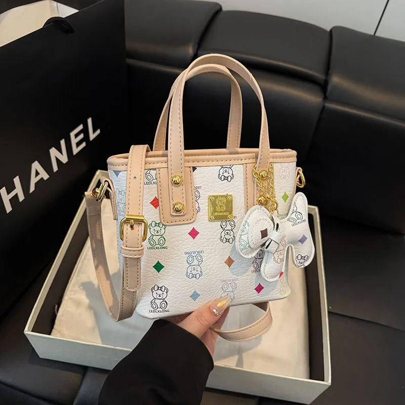 Cartoon Print Bucket Bag 2025 Fashion Women Shoulder Crossbody Tote - 3