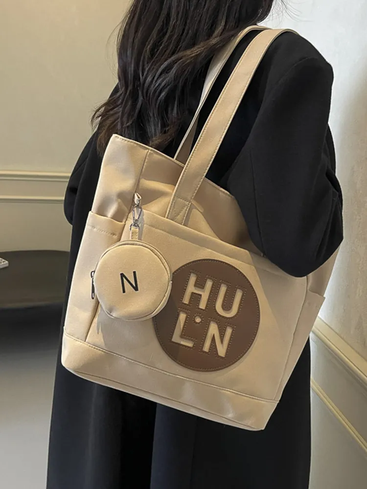Canvas Tote Bag for Women 2025 Large Capacity Fashion Shoulder Bag - 1