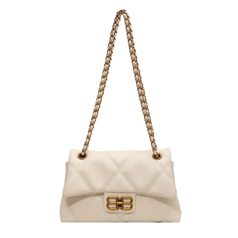 Chanel-Inspired Quilted Crossbody Bag | Large Capacity Chain Strap Shoulder Bag - 5