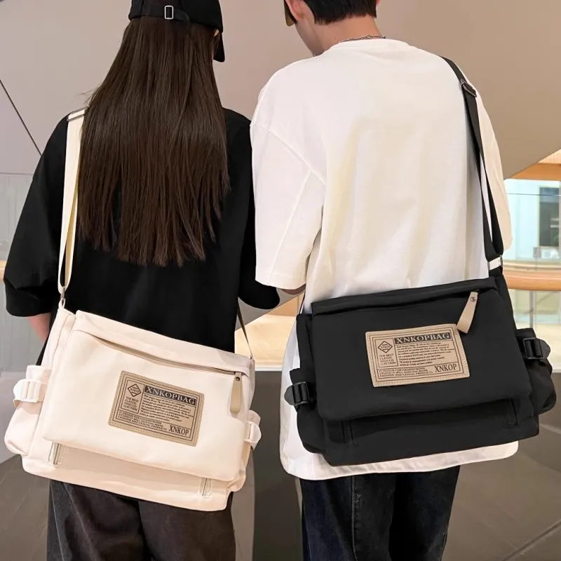 Men's Messenger Bag - Vintage Japanese Style Crossbody Sling Backpack - 2
