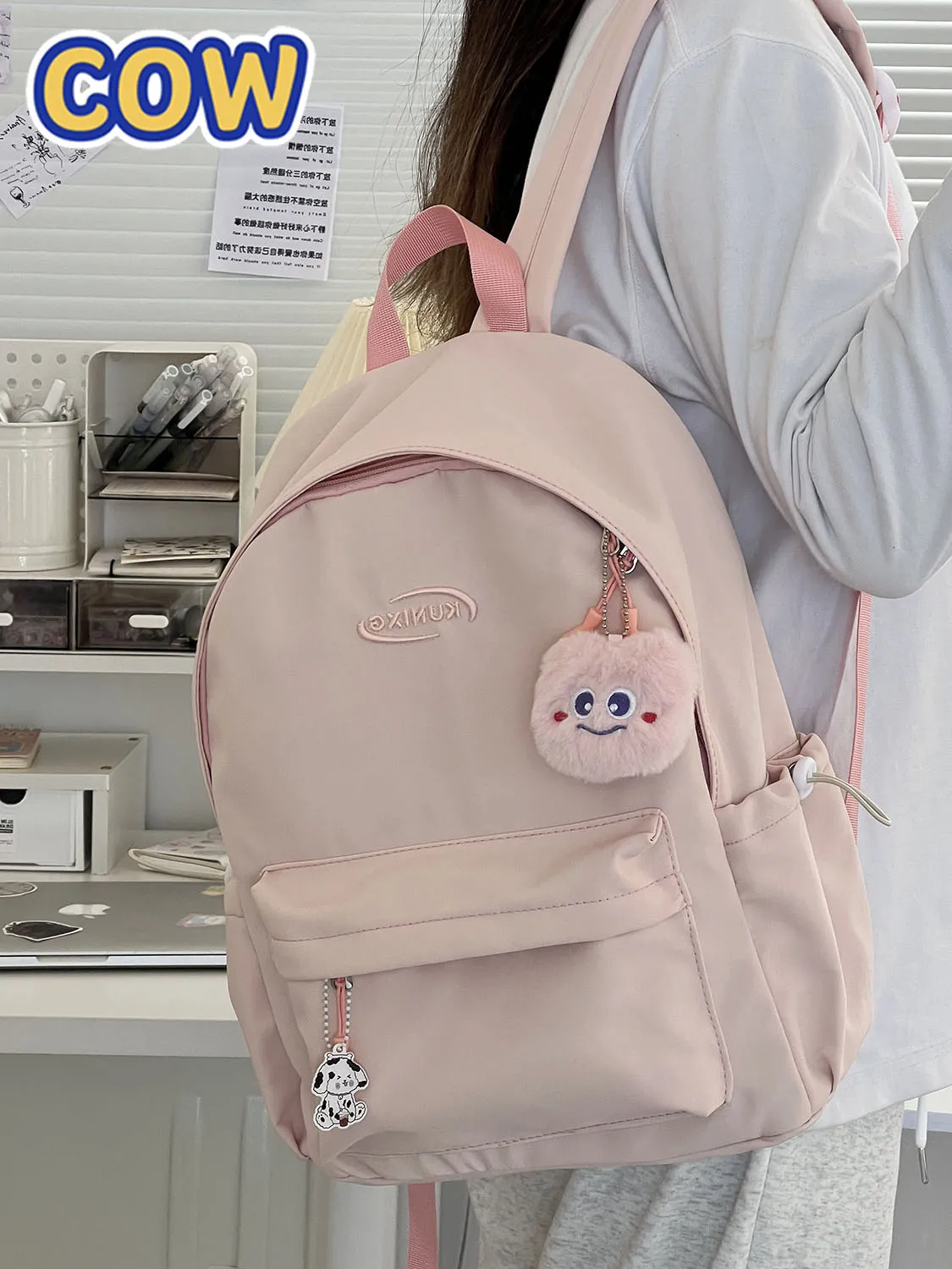 Lightweight Ins Style Backpack for Women Students, Travel Daypack - 5