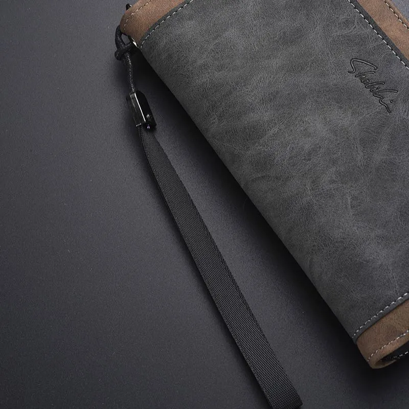 2025 Men's Handbag Retro Long Wallet Large Capacity Fashion Phone Case - 5