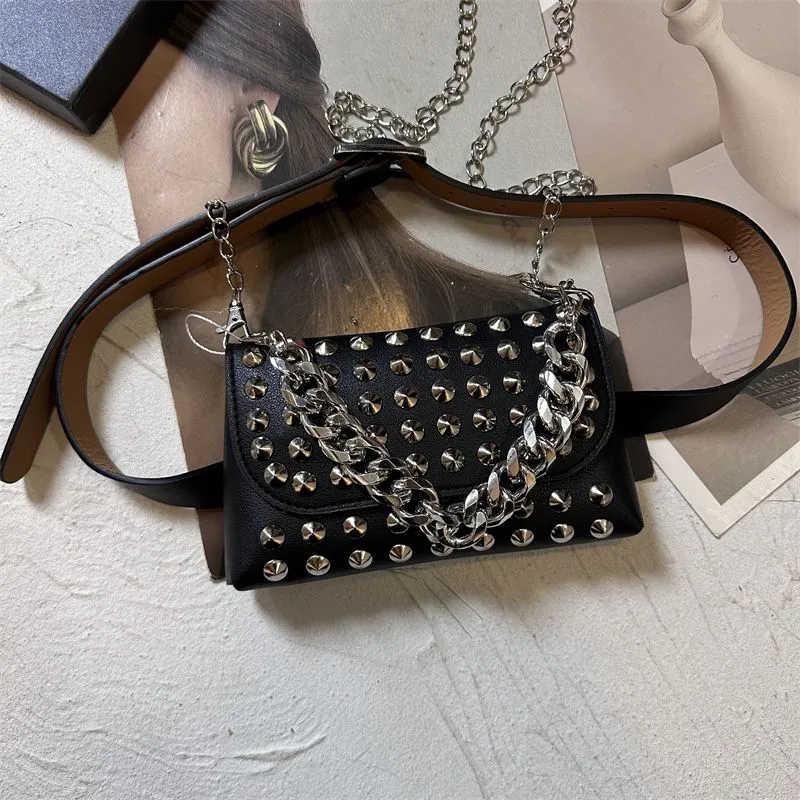 Punk Chain Waist Bag for Women | Phone Holder & Belt Bag 2025 - 5