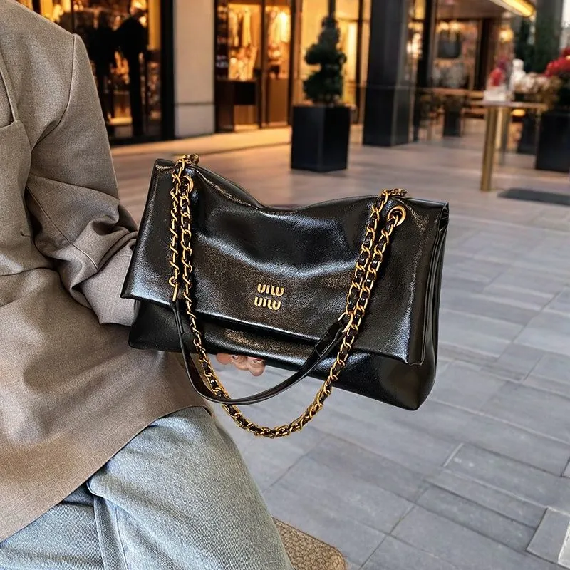 2025 Trendy PU Tote Bag with Flap Closure, Shoulder Crossbody Bag for Women - 1