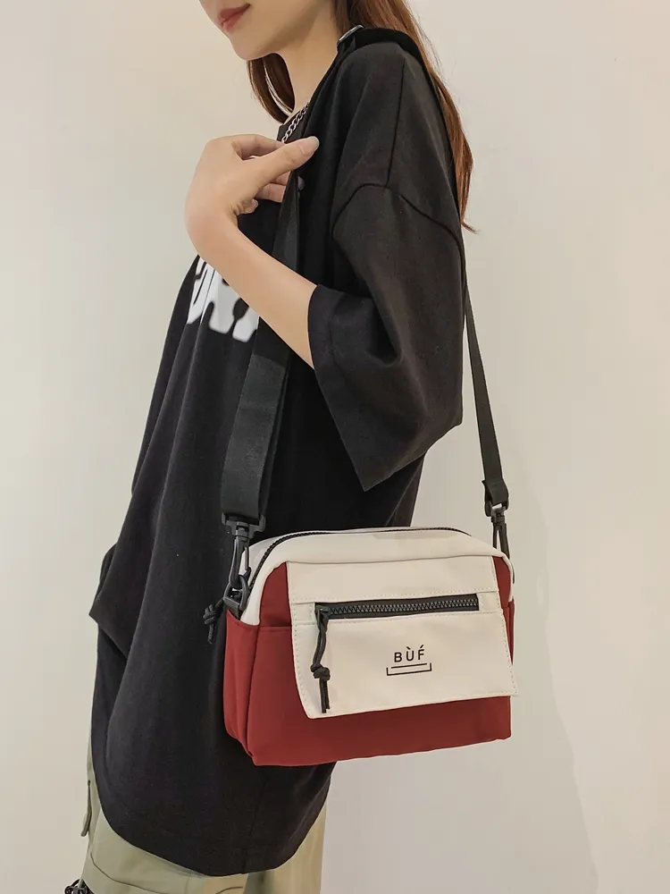 Men's Crossbody Bag PU Small Square Shoulder Bag for Phone Ins Style - 4
