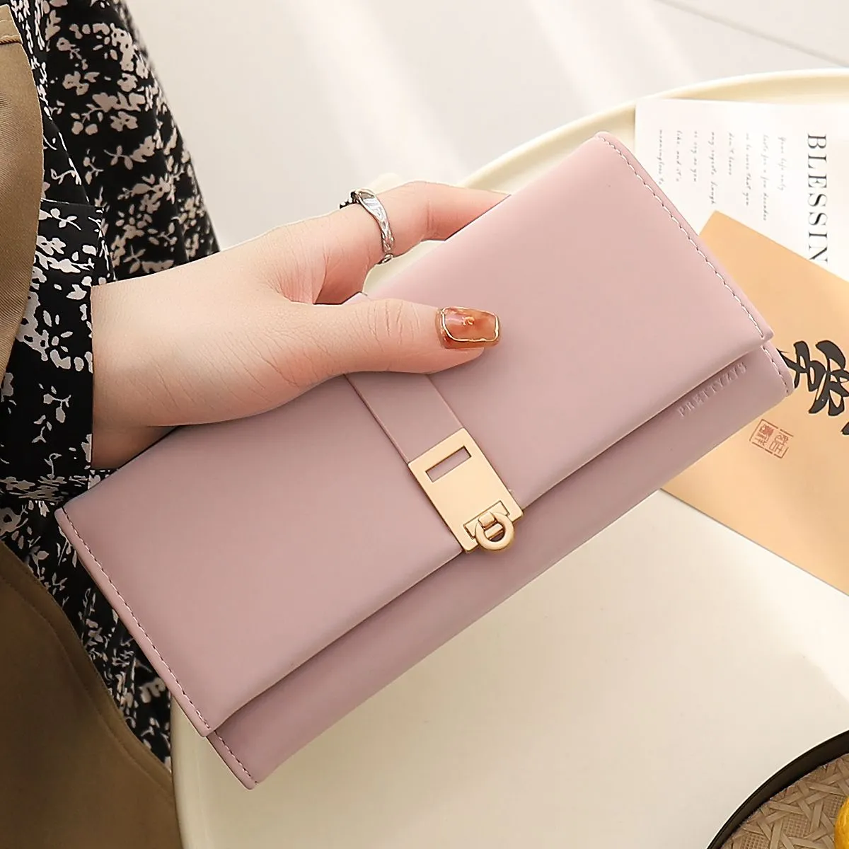 Long Wallets for Women 2025 Large Capacity Soft Leather Cash Organizer - 2