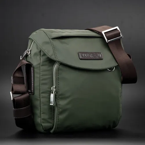 Men's Casual Shoulder Bag Waterproof Nylon Crossbody Bag - 1