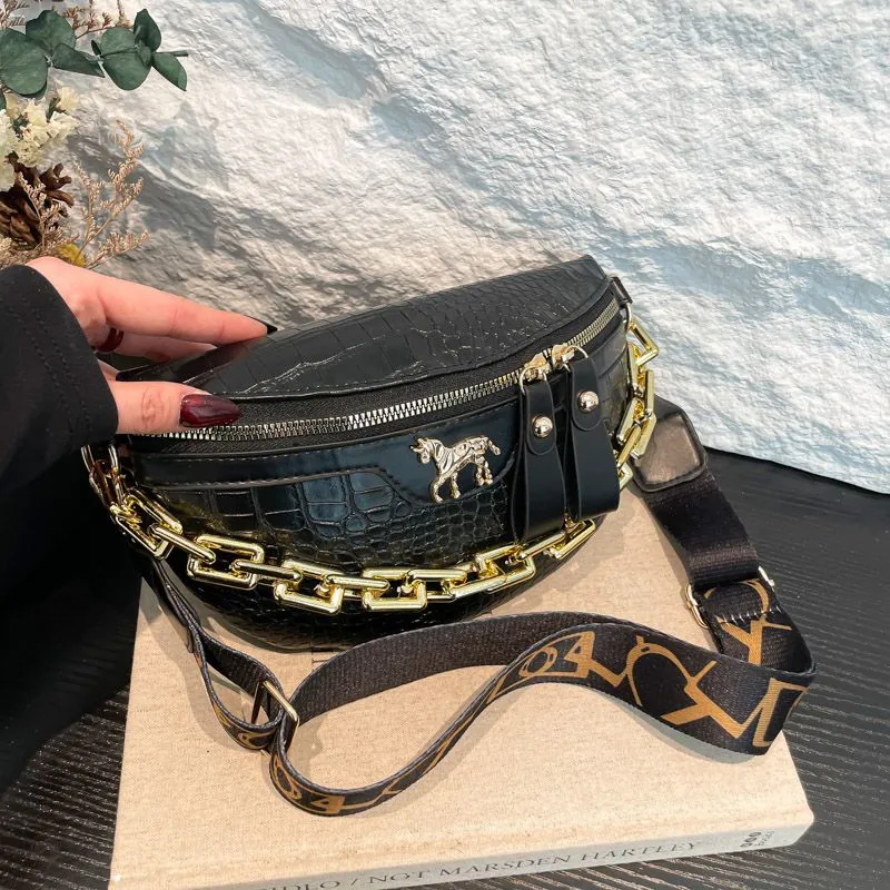 Crossbody Bag for Women 2025 Trendy Waist Bag with Embossing - 2