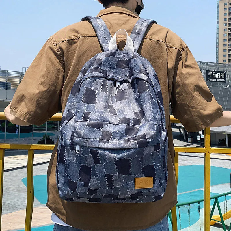 Casual Canvas Backpack for Women & Men, Large Capacity College School Bag - 1