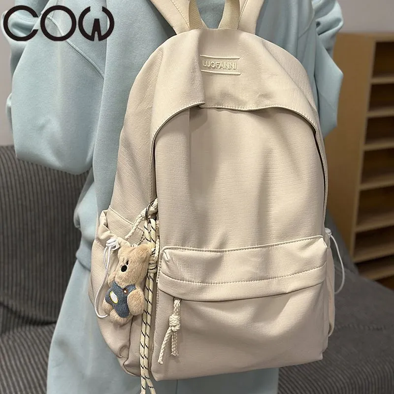Minimalist Backpack for Women Large Capacity College School Bag Ins Style - 1