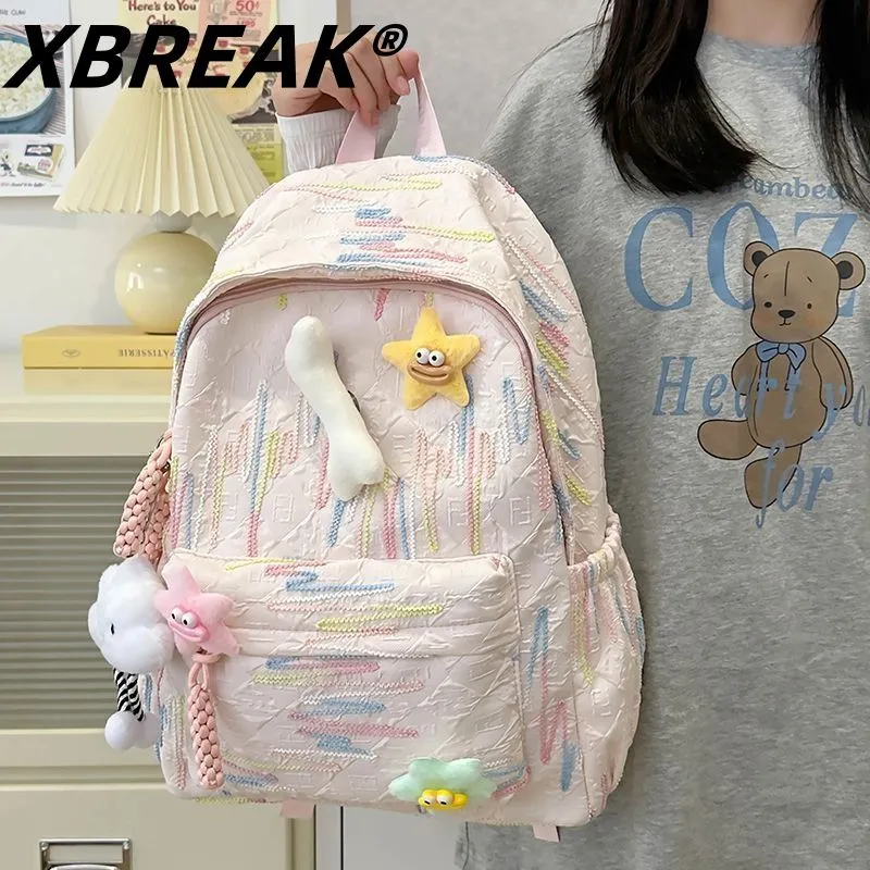 Cute Japanese Backpack for Women, Large Capacity College Rucksack, Stylish Daypack - 2