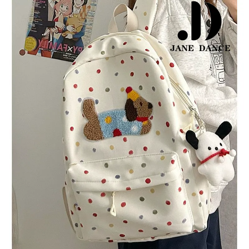Cute Dachshund Backpack for College, Large Capacity Canvas Rucksack - 2